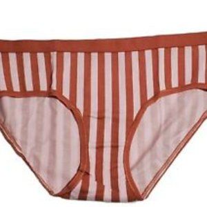 Victoria's Secret Cotton Stretch Hiphugger Panty Blossom Stripe Size: XS